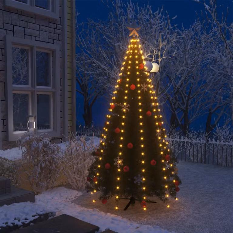 The Living Store Rete luminosa per albero di Natale con 250 LED 250 cm