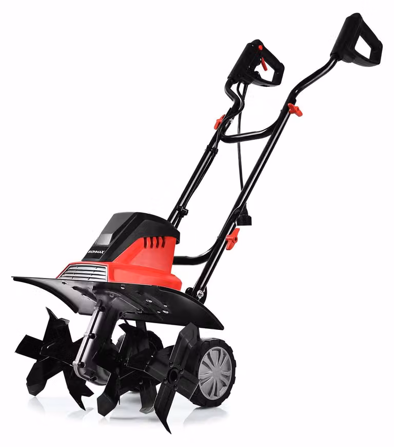 Coltivatore elettrico - Frantoia da giardino - Attrezzo per la lavorazione del terreno - Mini fresa - Rastrello elettrico - Motore da 13,5 Ampere