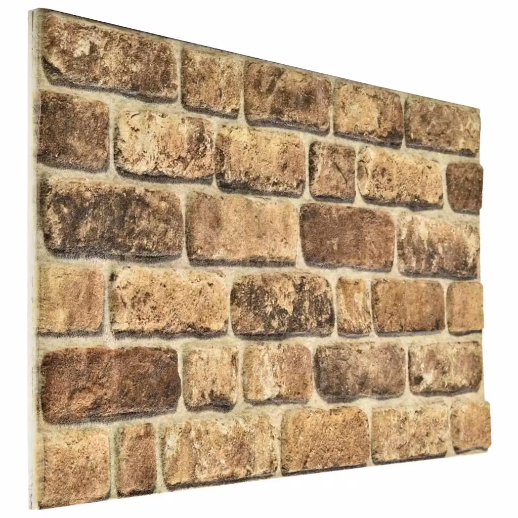 Set di 10 pannelli da parete adesivi in schiuma EPS Design In, colore Sabbia Scura, L: 100 cm x H: 50 cm, modello CFW5716898 – 2
