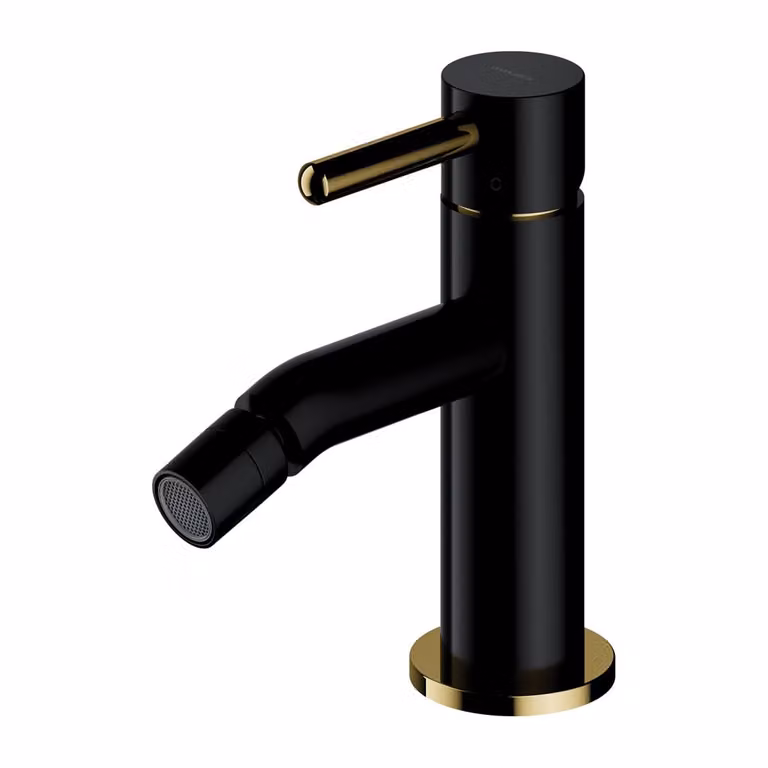 Omnires Y Y1220BLGL Miscelatore per bidet, nero-oro