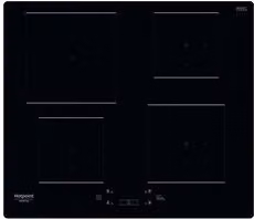 Piano cottura a induzione Hotpoint HQ 2260S NE Nero con 4 zone di cottura, funzione Power Boost, Timer e Child Lock, L: 60 cm
