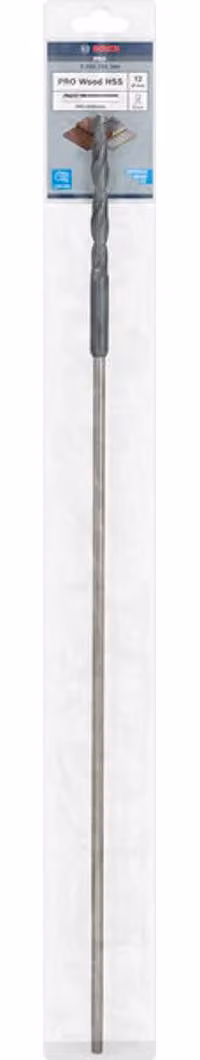 PRO Wood Trapano per installazione HSS, 12 x 100 x 600 mm