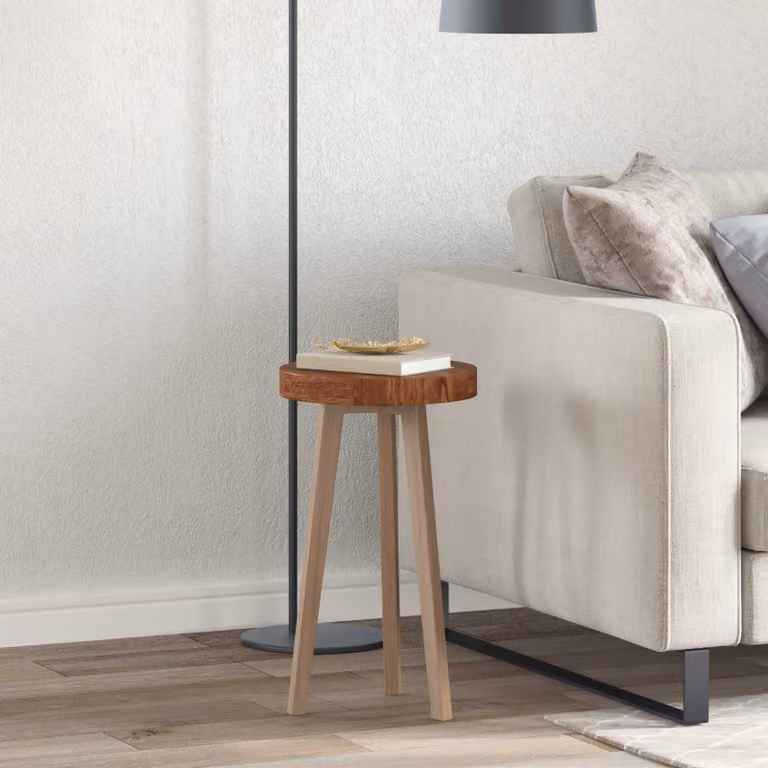 Piano del tavolo rotondo vidaXL in legno di quercia massello marrone, Ø 30 cm, H 4 cm