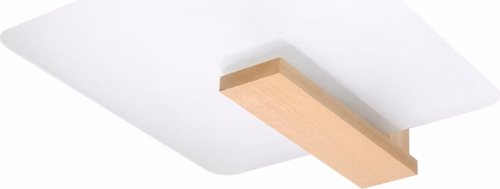 PLAFON NELYÓ 2 E27 Lampada da soffitto in legno, 40 cm, 2x15W