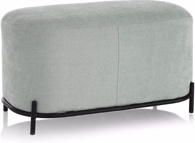 Panca 82x42x45 cm in Tessuto Verde
