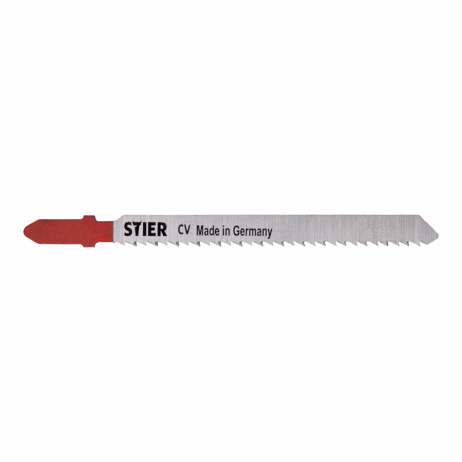 Lama per seghetto alternativo STIER, ST3102, 20 pezzi, lunghezza di taglio 75 mm, passo dei denti 2,5 mm, perfetta per il taglio di legno, piani di lavoro, pannelli compositi, lama per seghetto alternativo CV