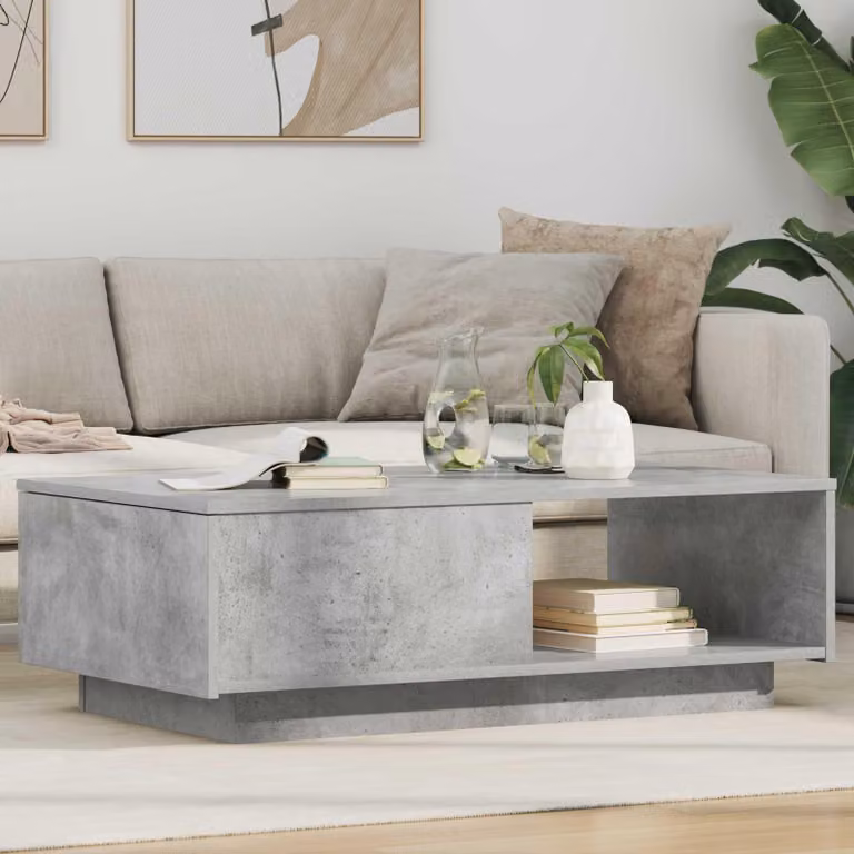 Maison Exclusive - Tavolino in cemento grigio 95 x 55 x 31 cm Materiale ligneo