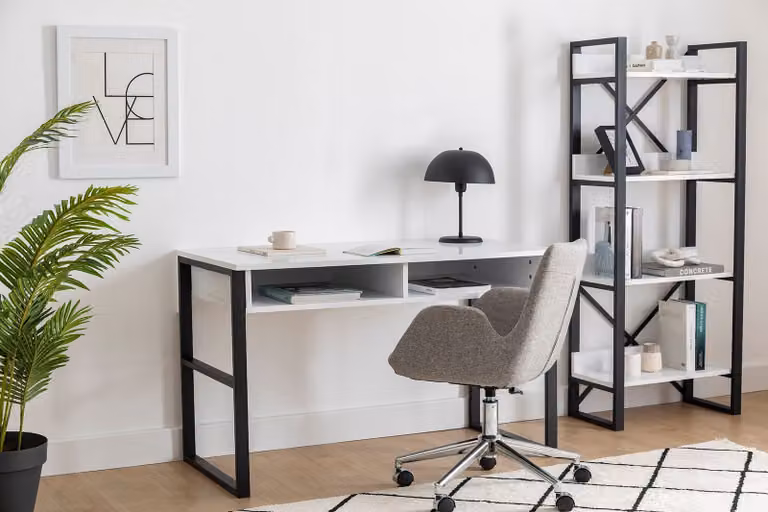 Skye Decor, Misto - Bianco, Scrivanie, Bianco, 120 x 75 x 60 cm
