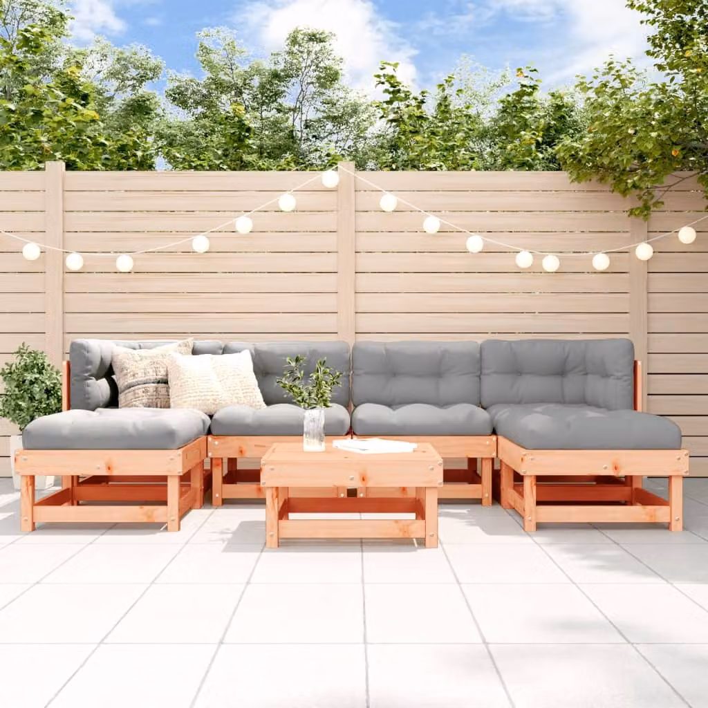Maison Exclusive - Set da giardino da 7 pezzi in legno massello di douglasia