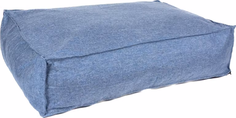 Materasso ortopedico per cani Duvo+, modello Textura, forma rettangolare, colore blu, taglia: L