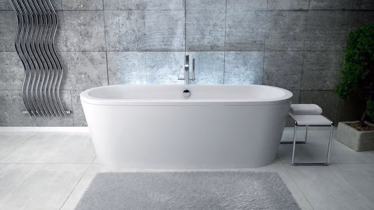 Ovale Wanne Acryl Exclusive Wannen Freistehende Design Badezimmer Badewanne