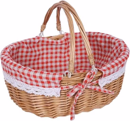 Set da picnic, vimini, set da picnic, campeggio, borsa da escursione, coppia di sposi