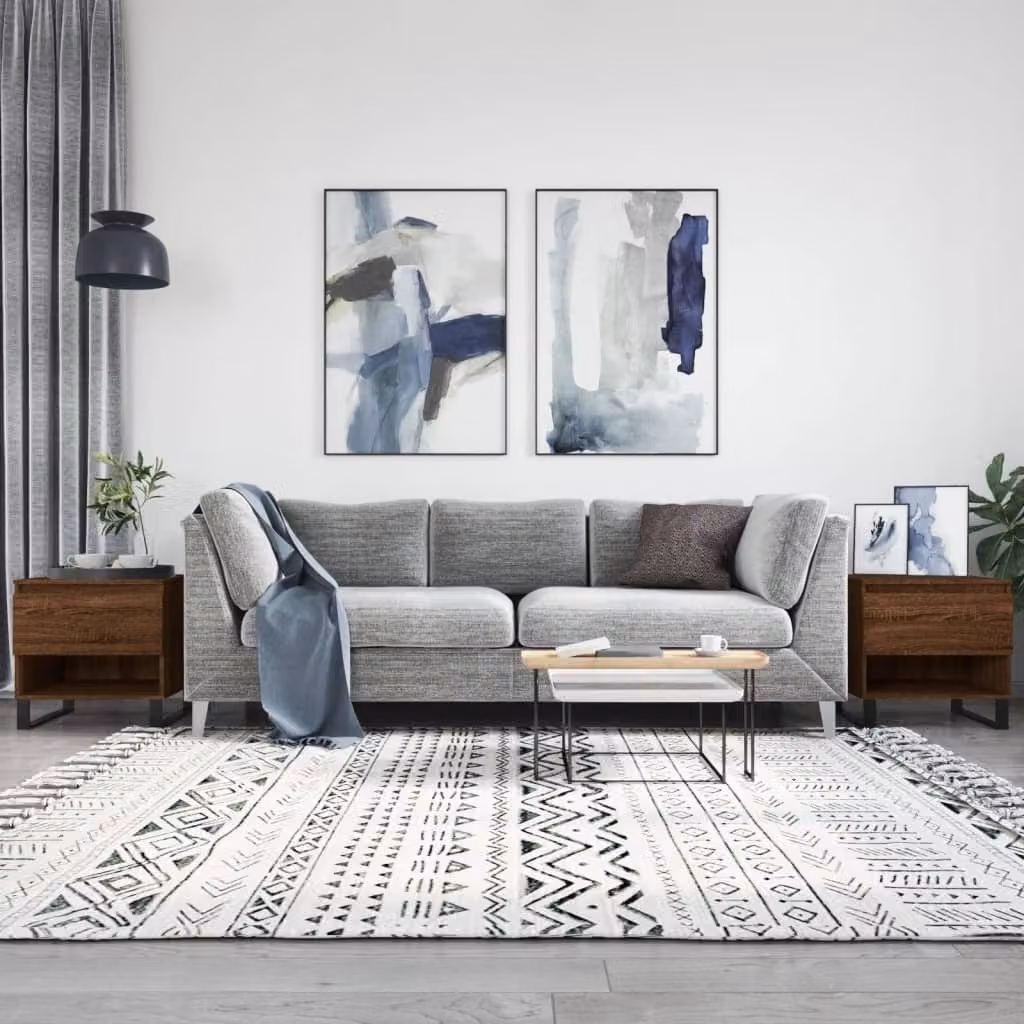 Maison Exclusive - Tavolini da salotto 2 pz. Effetto rovere marrone 50x46x50 cm Materiale ligneo