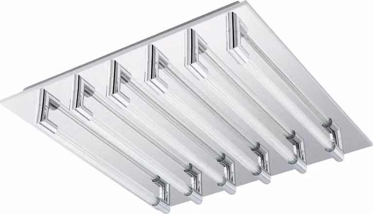 Eglo 95399 Velarde Plafoniera LED 6x4W acciaio cromo