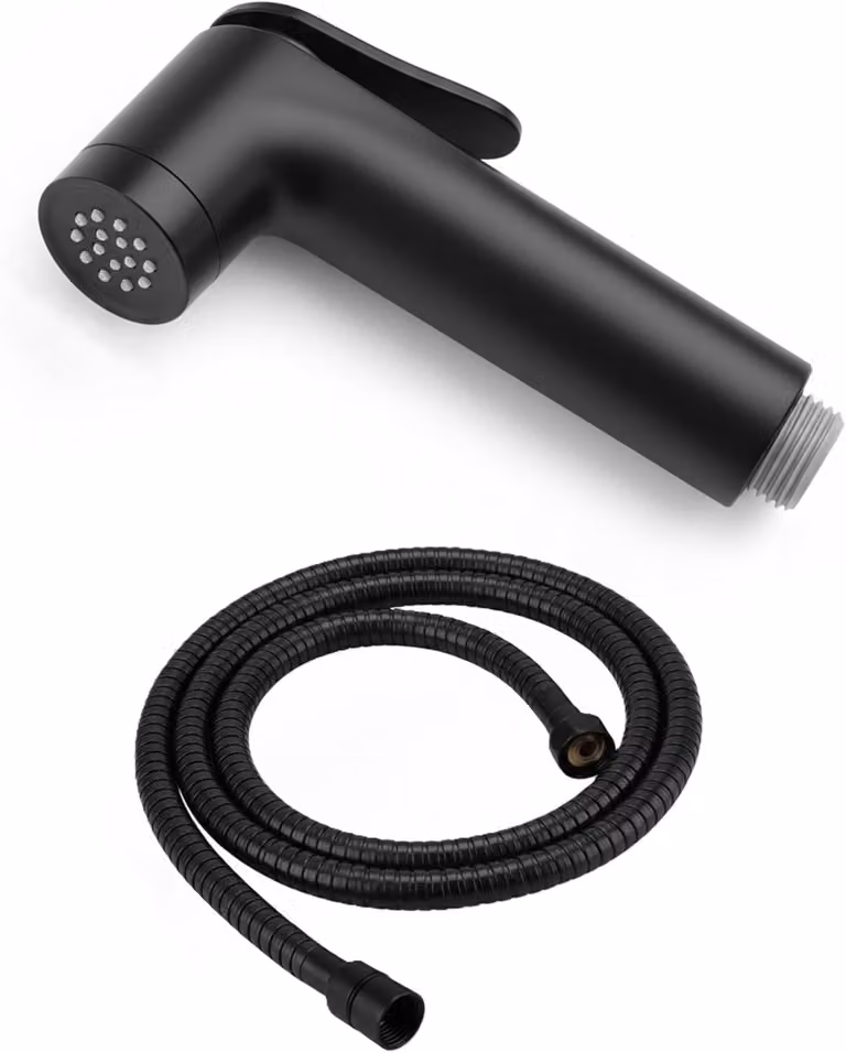 Doccia portatile con tubo da 1,2 metri, regolazione del flusso d'acqua, compatta, ideale per il campeggio