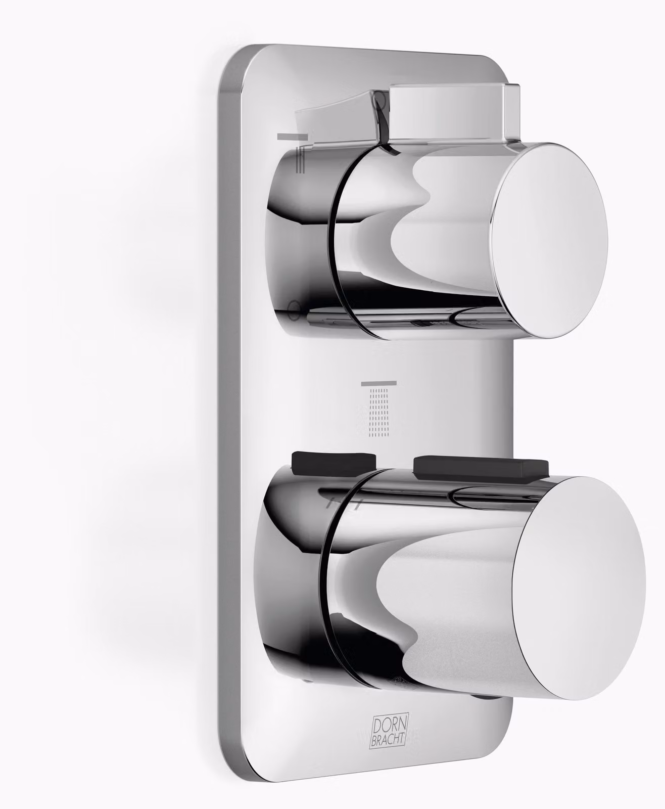 Thermostat encastré LISSÉ de Dornbracht avec régulation de débit à trois voies, 36427845-00, 36427845-00