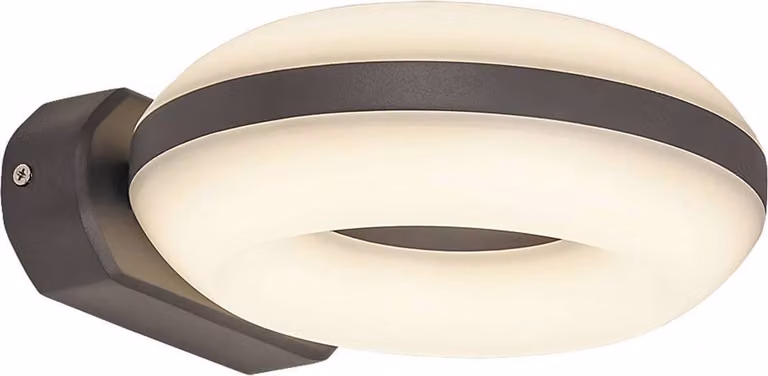 Luce LED per esterni Applique Graz metallo plastica grigio antracite L:22cm L:20cm H:6,5cm IP54