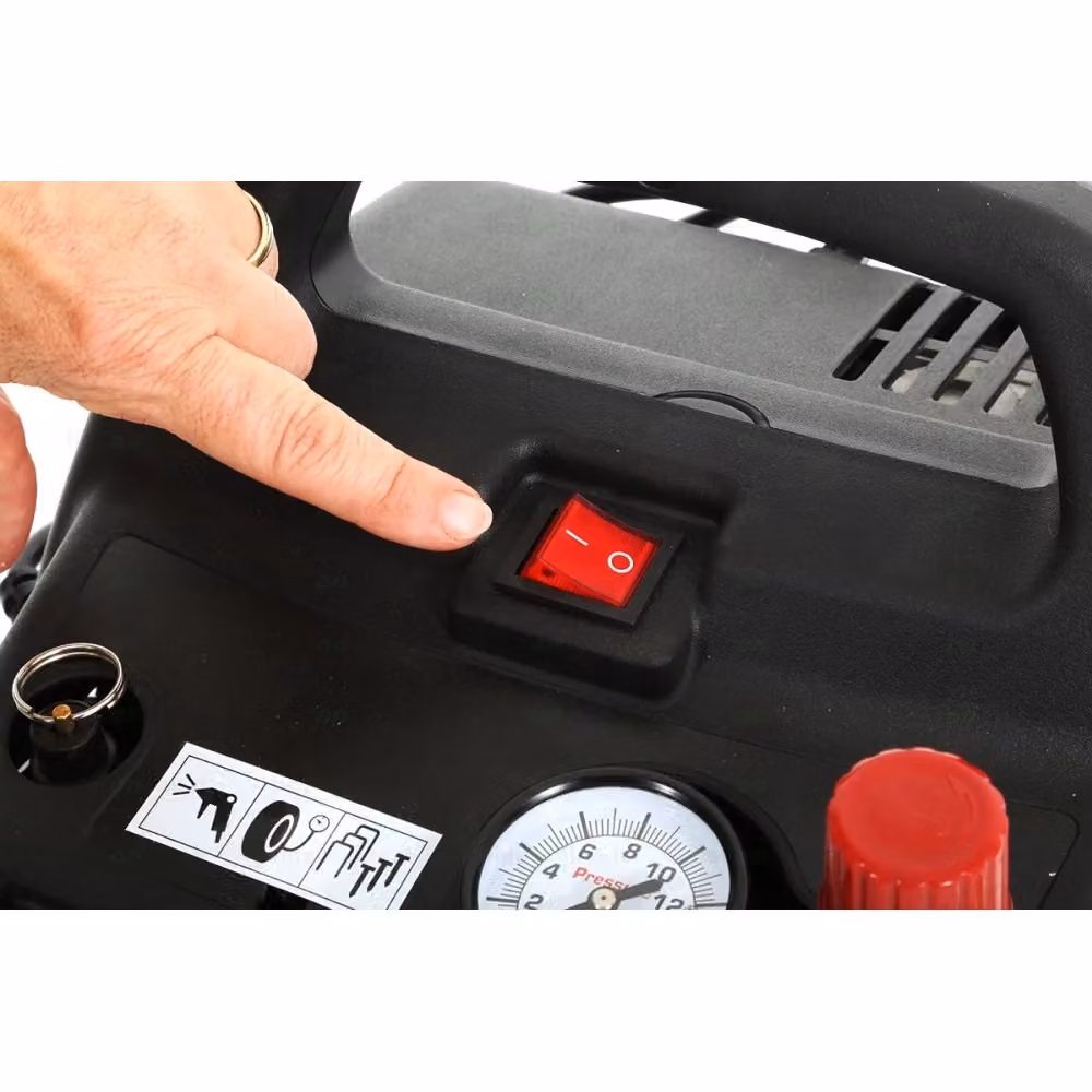 Compressore Portatile Einhell TH-AC 190/6 OF con Motore 1,5 HP e Serbatoio da 6 Lt – 2