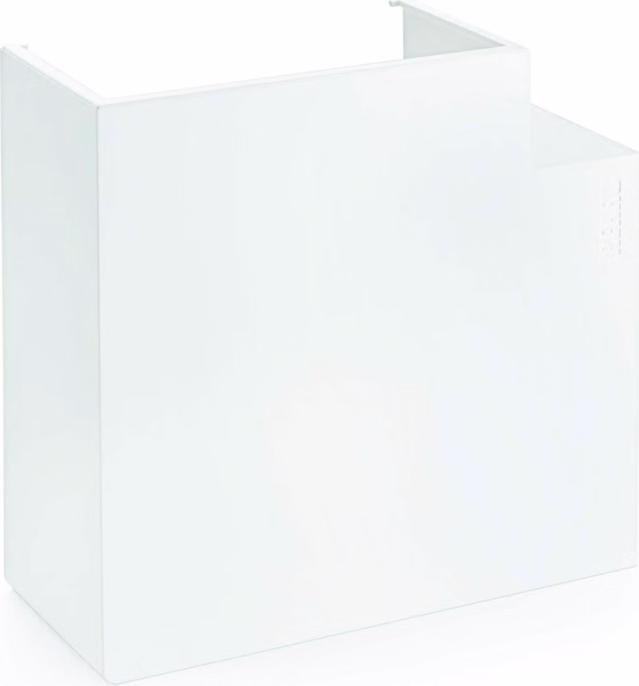 SIGNA BASE angolare piatto 70x170, RAL9010 - Piegatura piatta per il passaggio dei cavi per il collegamento di dispositivi...