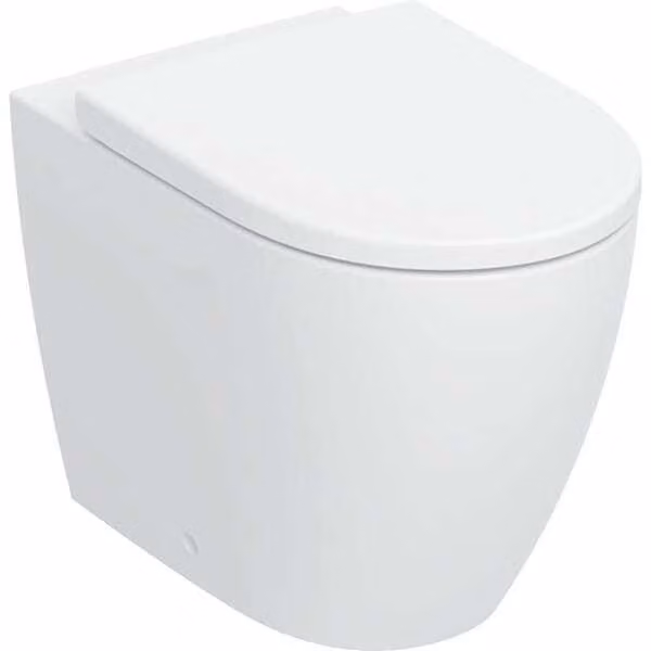 Geberit iCon Ensemble WC sur pied, à fond creux, à fleur de mur, design céramique fermé, TurboFlush, siège de WC inclus, 503.080.JT.1, 503.080.JT.1
