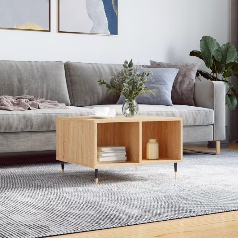 Maison Exclusive - Tavolino Sonoma in rovere 60x50x36,5 cm Materiale ligneo