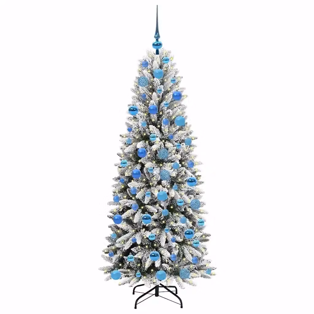 Albero di Natale artificiale verde con 300 LED bianco caldo vidaXL Altezza: 180 cm – 2