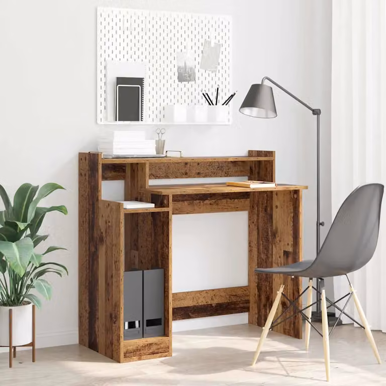 Scrivania moderna vidaXL in legno marrone L/P/H: 97 x 45 x 90 cm