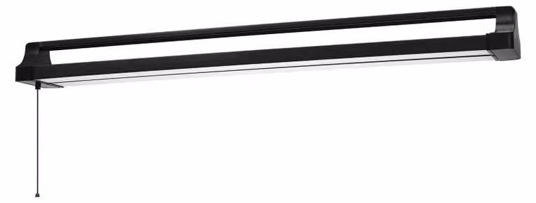 OSRAM OFFICE LINE: plafoniera da ufficio nera con corpo illuminante orientabile e interruttore a cordicella, lunghezza 1,1 m, 42 W / 4000 lm, bianco freddo (4000 K), per l'illuminazione di uffici fino a 30 m², IP20.