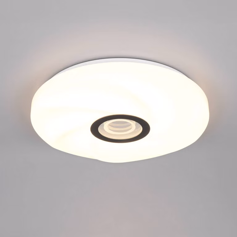 Reality Leuchten Lampadario a sospensione Sano, dimmerabile, Bianco / Opale, Soggiorno / Sala da pranzo, Plastica, Moderno, Plafoniera