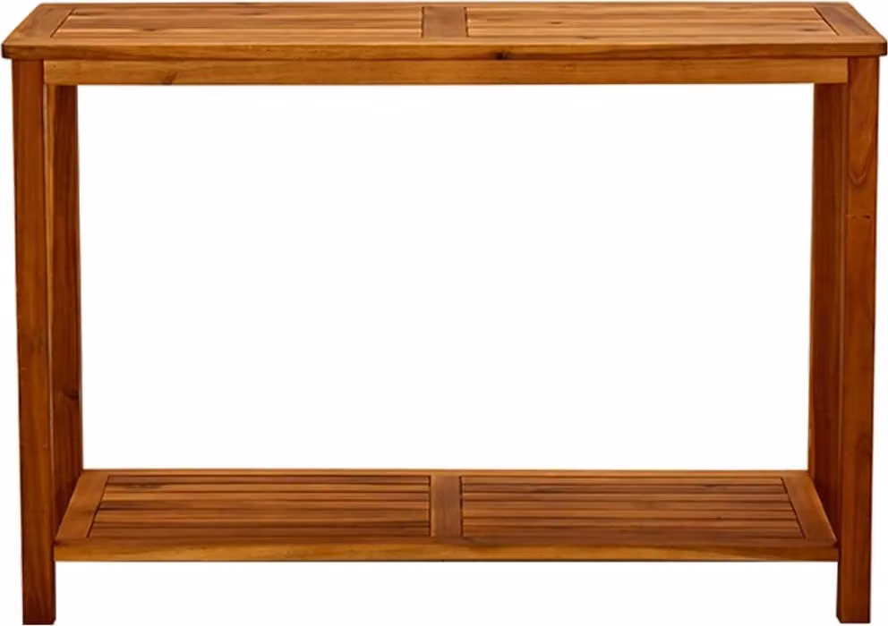 Tavolo Consolle da Giardino 110x40x75cm Legno Massello Acacia