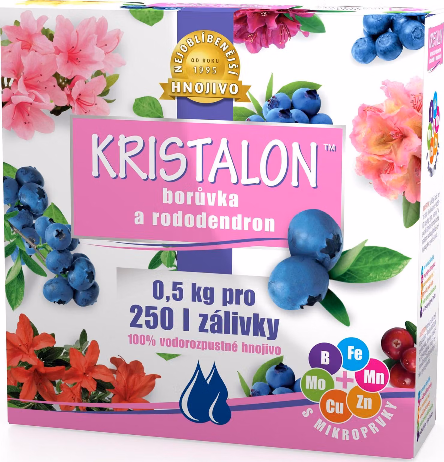 Agro Kristalon Rododendron a borůvka 0.5 kg
