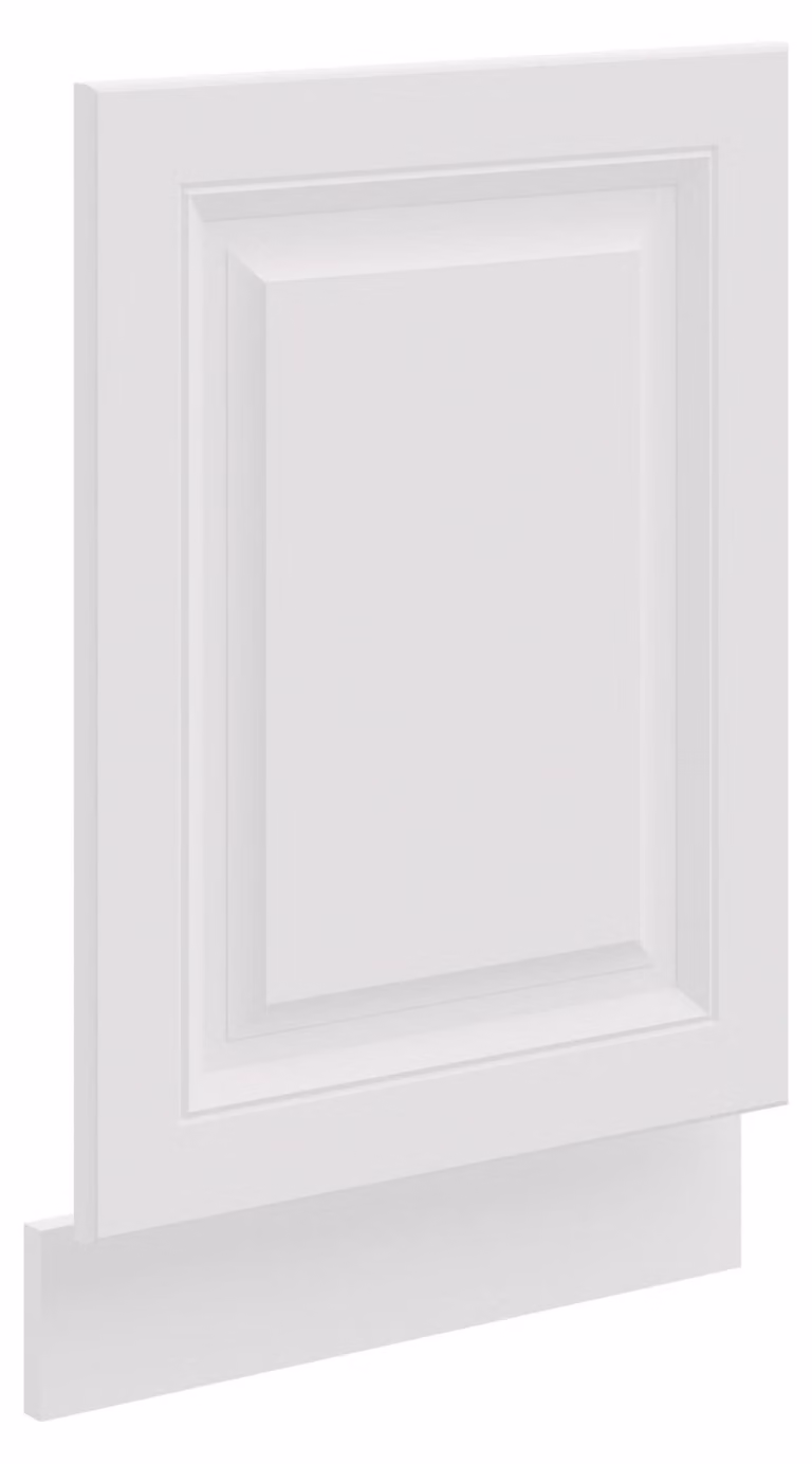 Pannello frontale per lavastoviglie integrata da 45 cm, modello Stilo, colore bianco, stile rustico