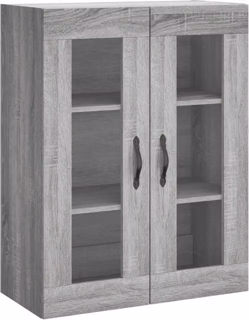 Armadio a parete elegante e capiente 69,5 x 34 x 90 cm in legno multistrato grigio sonoma 02_0049298