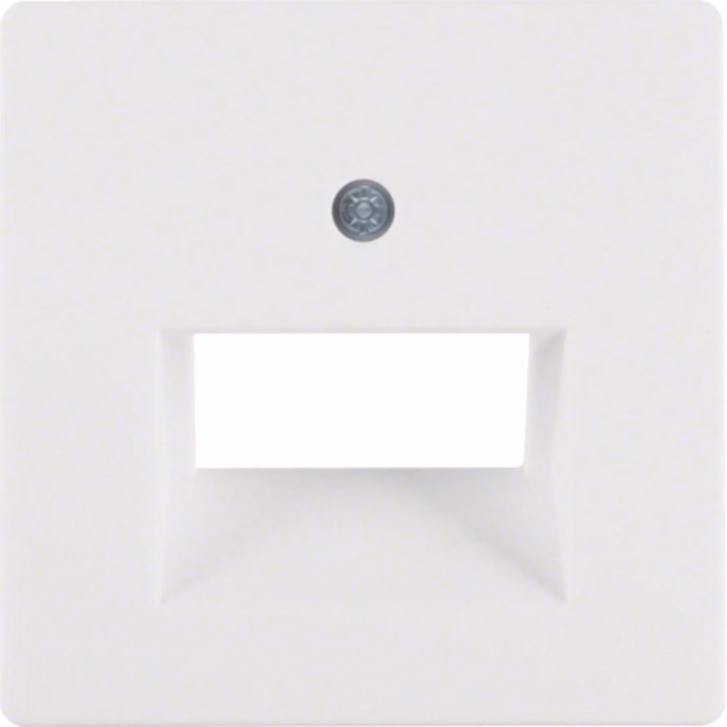 Berker 14096089 Placca centrale per presa ISDN UAE 2-gang Q.1/Q.3 bianco polare/velvet