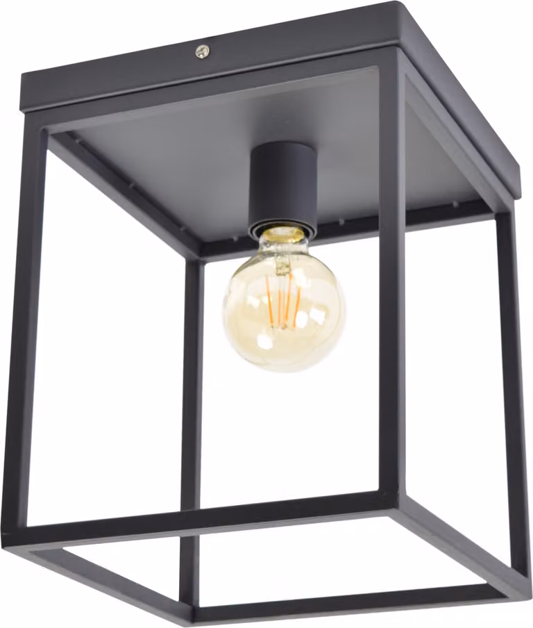 Lampada da soffitto Frame nera 25x25x31
