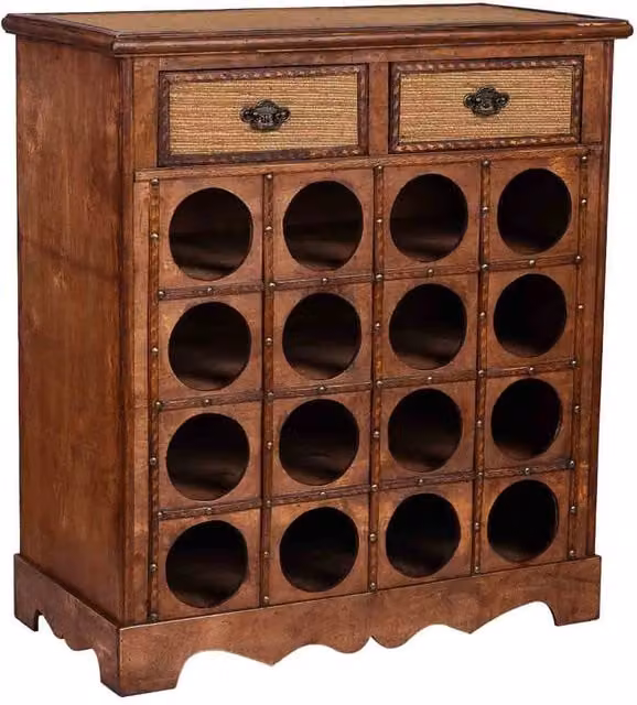 Baul porta bottiglie Wanderlust Deco in legno marrone e oro L: 63 cm, P: 31 cm, H: 69,5 cm – 1