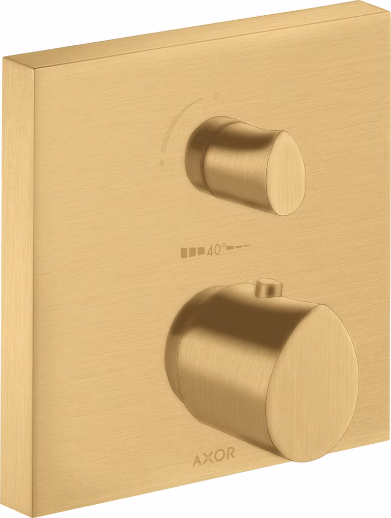 hansgrohe AXOR Starck Thermostat organique à encastrer, robinet d'arrêt et inverseur, 2 consommateurs, 12716250, 12716250