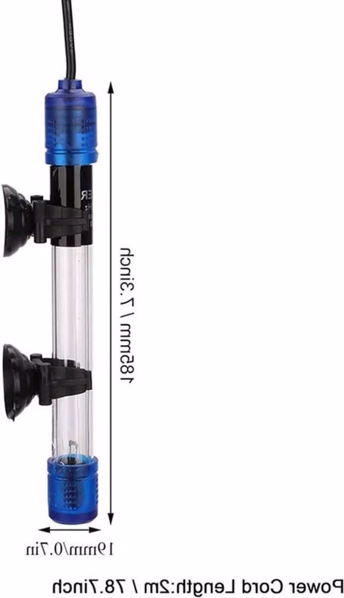 Sterilizzatore UV impermeabile per acquari - 220-240V, lampada UV per la sterilizzazione di batteri, decorazioni subacquee e vasche per pesci, 7W, adatto per vasche da 5 a 13W