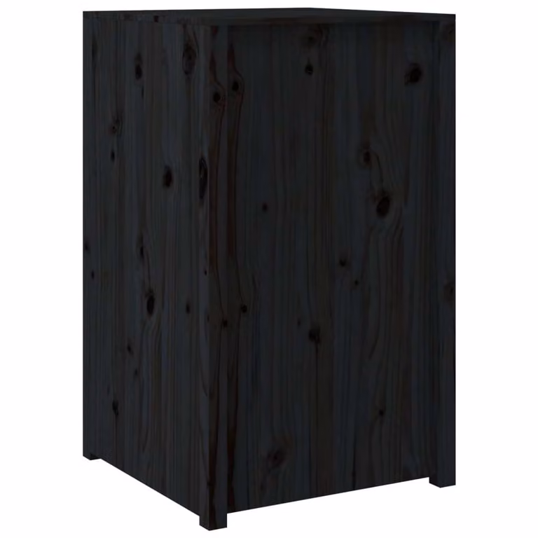 Mobile da Cucina da Esterno MEPPEL Nero 55x55x92 cm Legno Massello di Pino