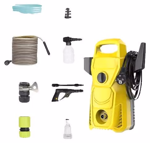 Idropulitrice, pressione massima di 135 bar, potenza di 1500W, colore giallo