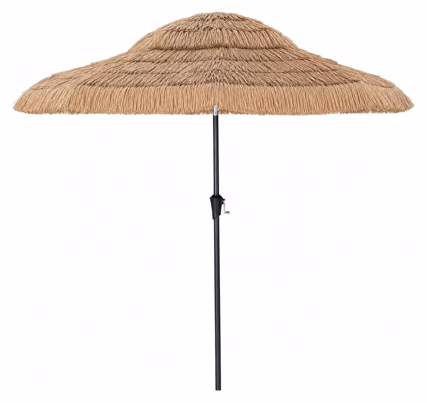 KOMFOTTEU, ombrellone da spiaggia "Hawaii", diametro 275 cm, ombrellone pieghevole in paglia