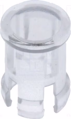 10 lenti per LED rotonde, materiale: trasparente, UL94V-2, modello FIX-LC5-4, diametro 5mm