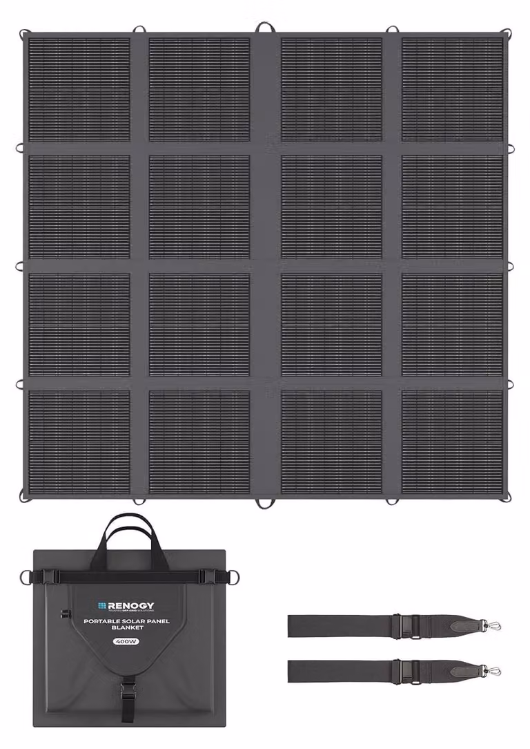 Pannello solare pieghevole - 400 W, tecnologia N-type - Alta efficienza - Alluminio leggero