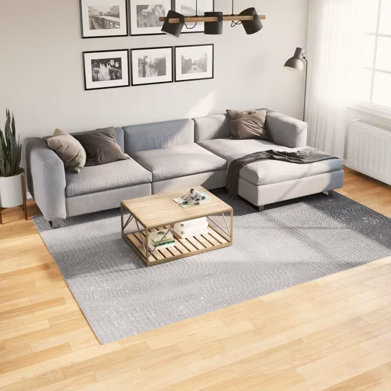 Tappeto a pelo corto vidaXL IZA in stile scandinavico grigio, L: 280 cm, P: 200 cm