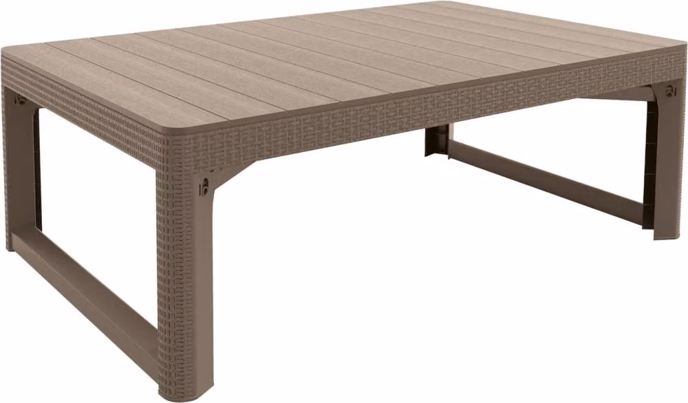 Tavolo da giardino Tavolo da caffè per terrazza e balcone regolabile 2 in 1 Keter Beige
