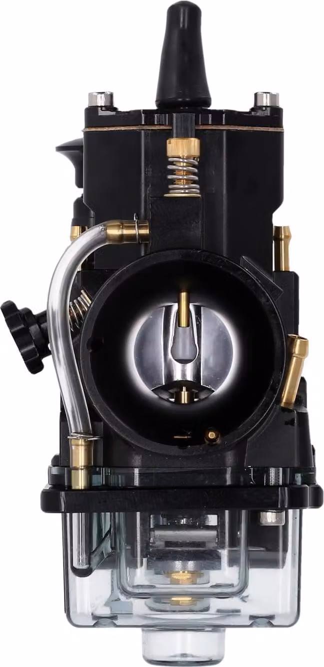 Carburatore a scorrimento piatto CNC, tipo PWK 24 - anodizzato nero