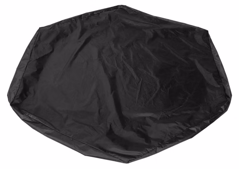 Copertura esagonale impermeabile per sabbiera, con cordoncino, colore nero