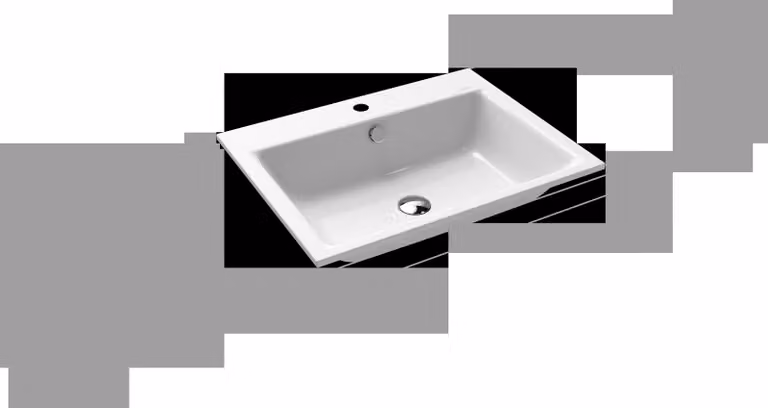Lavabo à encastrer Kaldewei Puro 3151, 600 x 460 x 14 mm, 900106013001, 900106013001