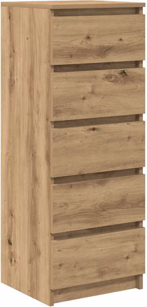 Credenza con Cassetti Rovere Artigianale 37,5x35x99 cm