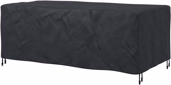 Coperture rettangolari in kit per mobili da giardino - Impermeabili e resistenti ai raggi UV - 200 x 110 x 70 cm - Nero